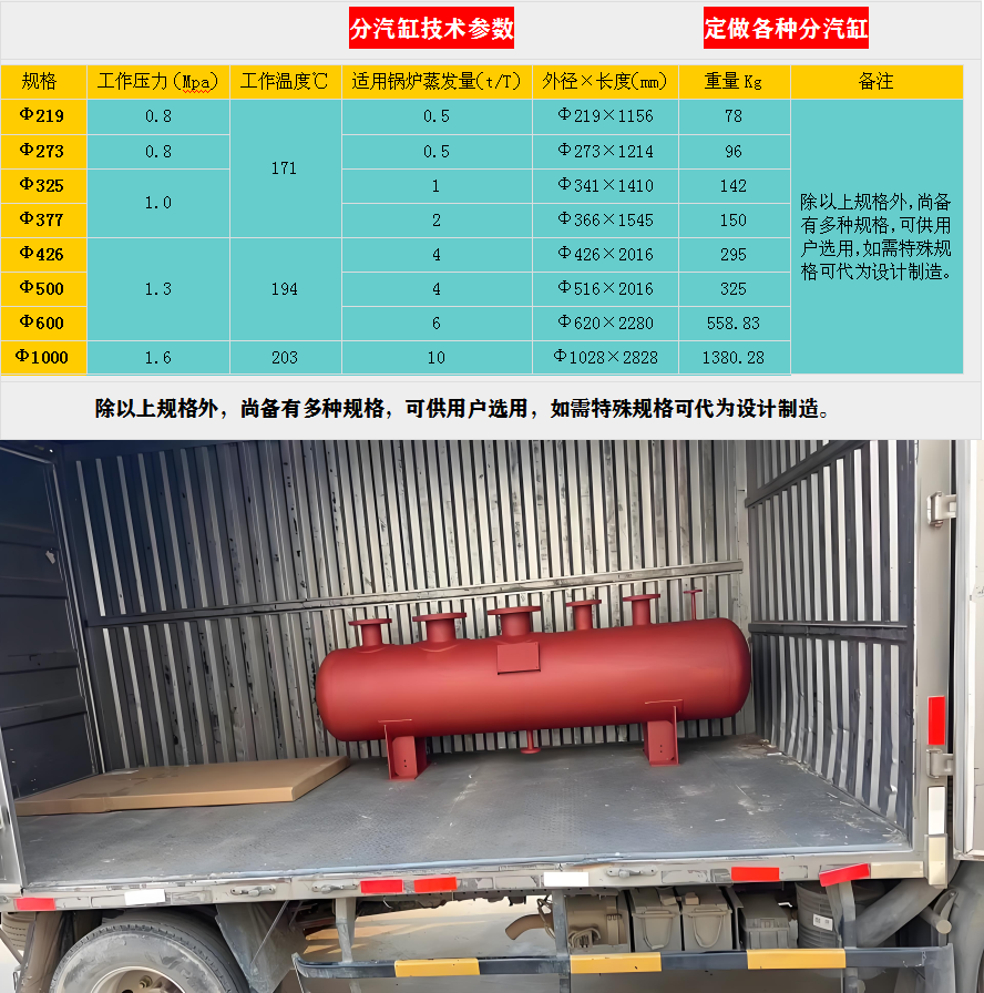 西乡蒸汽分汽缸价格,分汽缸厂家,锅炉分汽缸